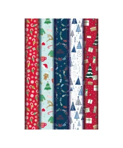 Cadeaupapier Kerst 70cm x 200cm (Doos à 50 stuks)