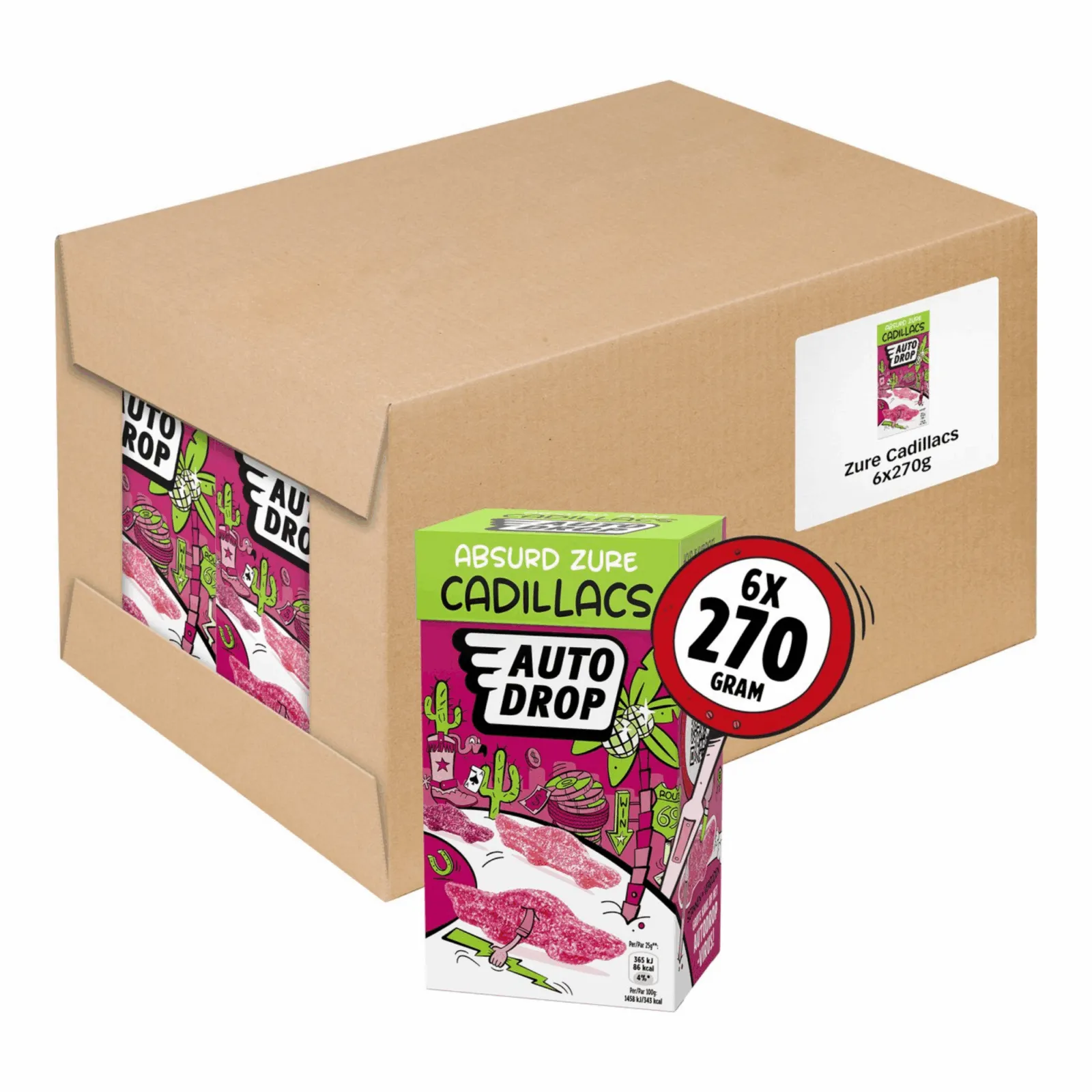 Autodrop Mixdoos Zure Cadillacs (6x 270gr) – Image 2