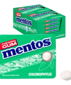 Mentos Kauwgom Chlorophylle Suikervrij Blister (12 stuks)