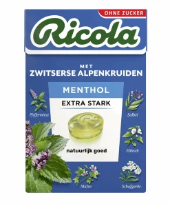 Ricola Menthol Extra Strong sv Doosje (20x 50gr)